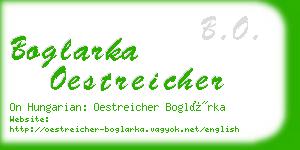 boglarka oestreicher business card